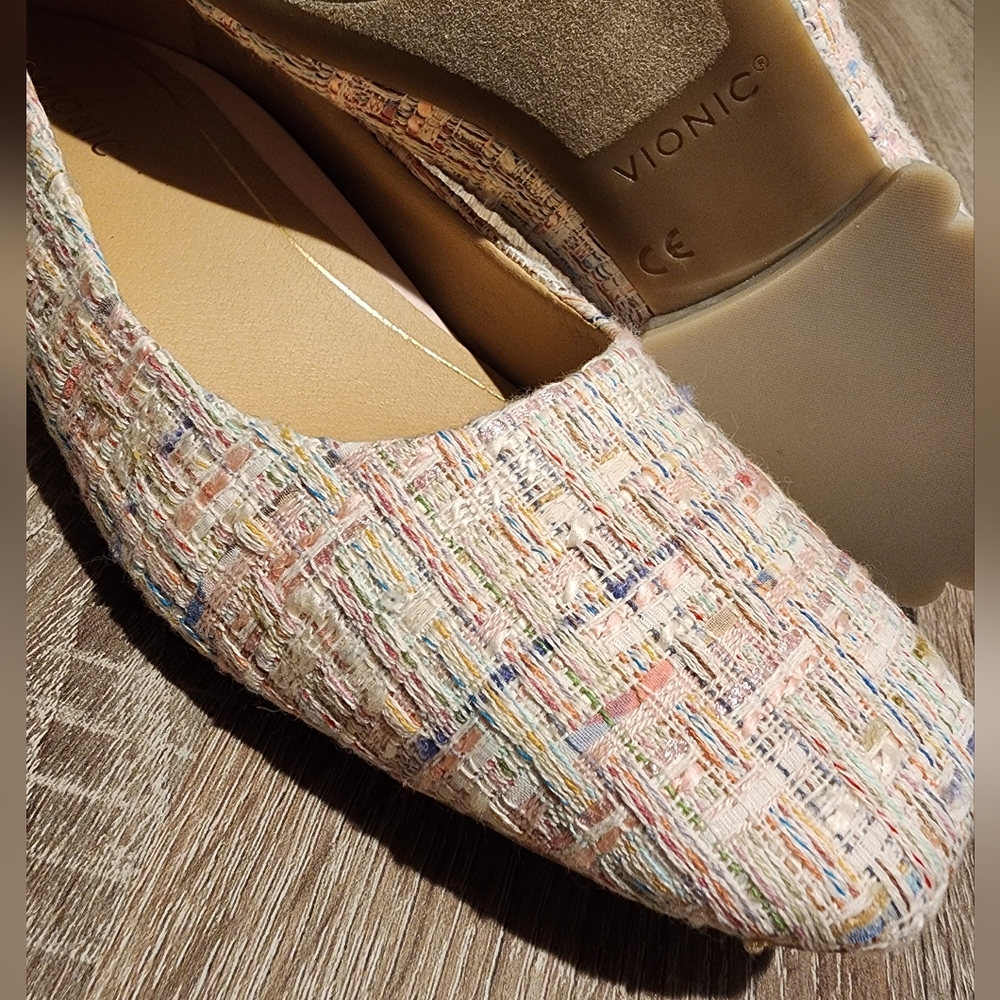 Vionic Multicolor Tweed Flats - Picture 9 of 10